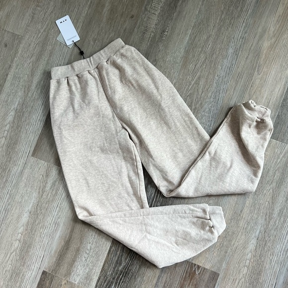 NWT AYM Studio Chalk Joggers as seen on Hailey Bieber - Picture 2 of 8